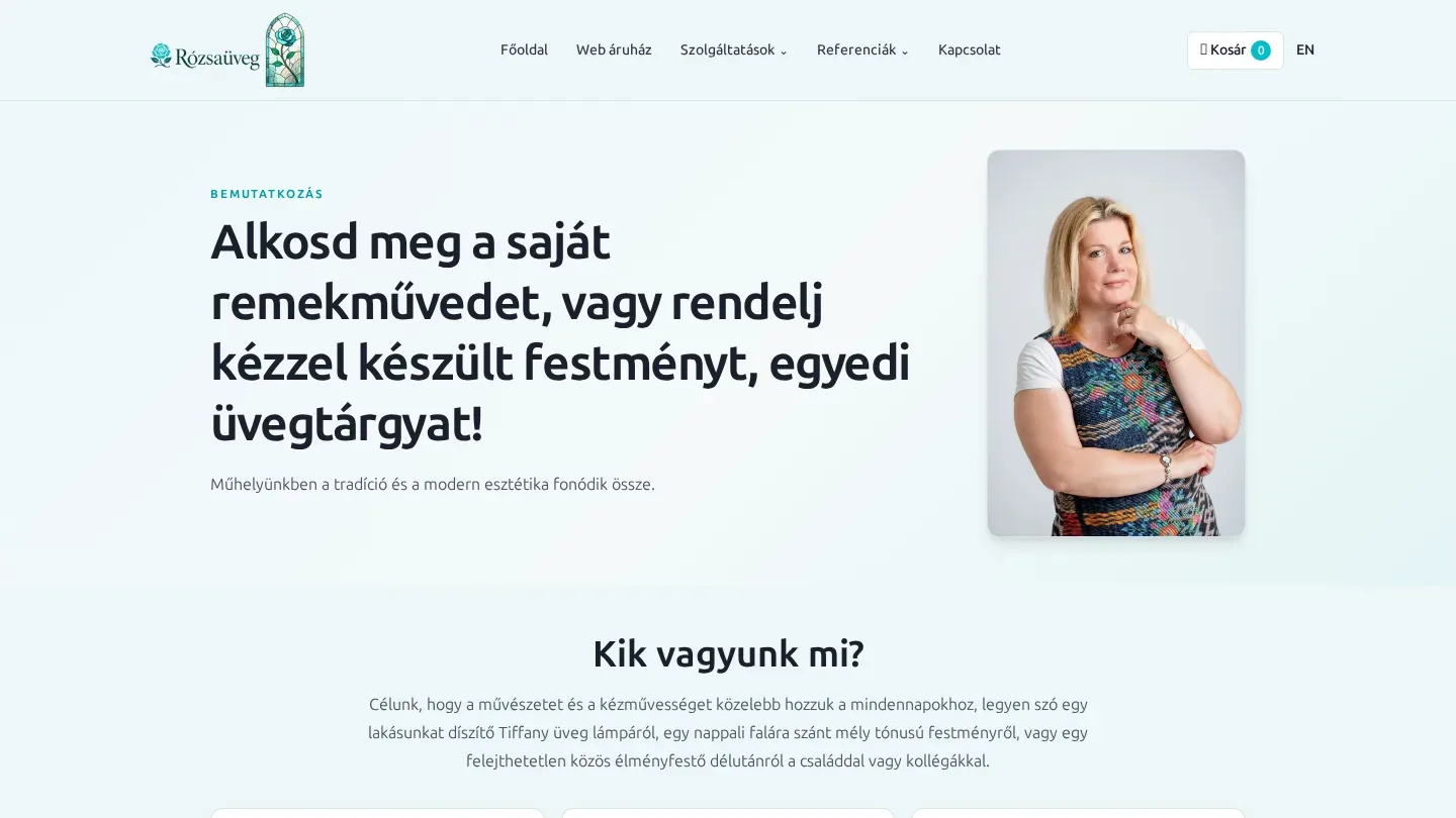 Rózsaüveg.hu: egyedi foglalási és ügyfélrendszer Next.js alapon
